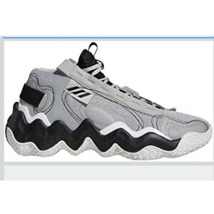 Adidas Women's Exhibit B Mid Basketball Shoes Sneakers Gray/Black/White Sz 8 NEW